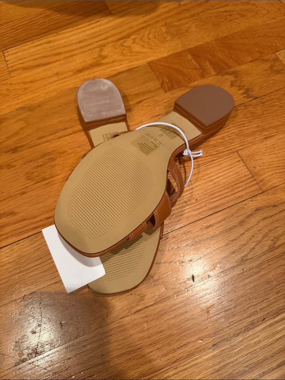 J. Crew Brown Leather Buckle Slide Mules - Picture 4 of 5